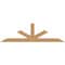 Ekena Millwork Saratoga Smooth Timber Gable Bracket, Western Red Cedar, 96"W x 28"H x 5 1/2"D x 5 1/2"F, 7/12 Pitch GBW096X28X0606SAR00SWR - alternate 1